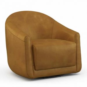 Enzo Leather Swivel Chair